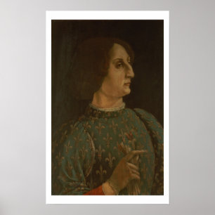 Portrait of Galeazzo Mario Sforza (1444-76) c.1471 Poster