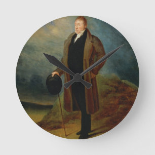 Portrait of General La Fayette in civilian dress, Round Clock