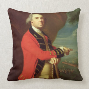 Portrait of General Thomas Gauge, c.1768 (oil on Throw Pillow