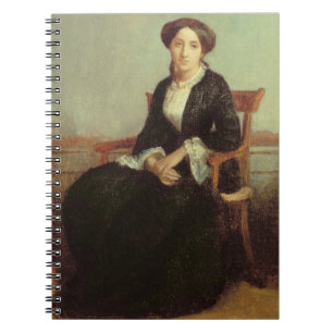 Portrait of Genevieve Celine, 1850 (oil on canvas) Notebook
