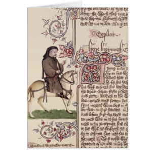 Portrait of Geoffrey Chaucer facsimile from