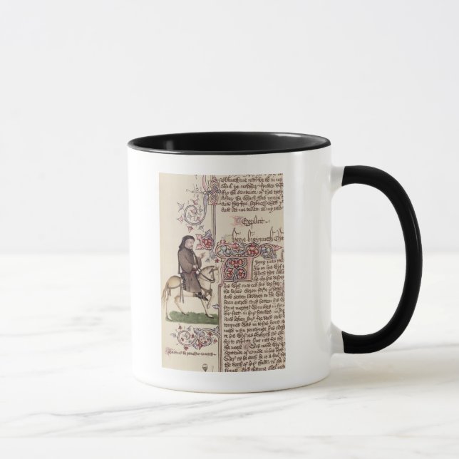 Portrait of Geoffrey Chaucer  facsimile from Mug (Right)