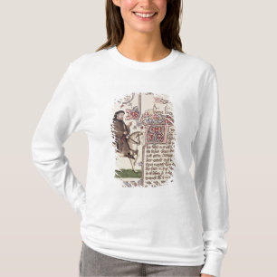 Portrait of Geoffrey Chaucer facsimile from T-Shirt