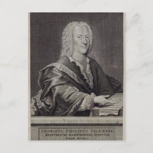 Portrait of Georg Philipp Telemann Postcard