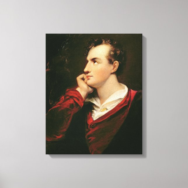 Portrait of George Gordon Byron  6th Baron Canvas Print (Front)