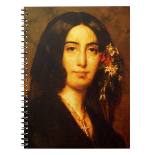 Portrait of George Sand by Auguste Charpentier Notebook