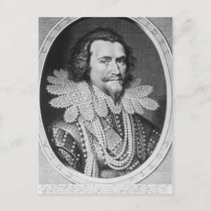 Portrait of George Villiers Postcard