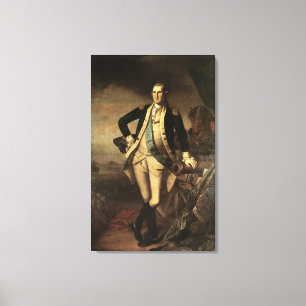 Portrait of George Washington, 1779 Canvas Print