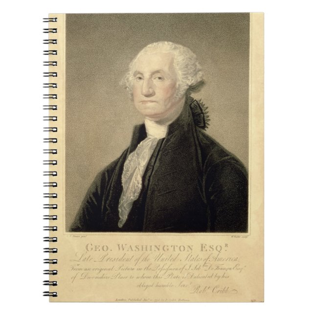 Portrait of George Washington, engraved by William Notebook (Front)