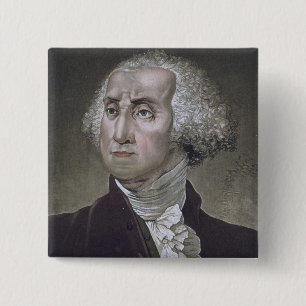 Portrait of George Washington, from 'Le Costume An 2 Inch Square Button
