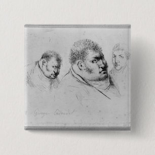 Portrait of Georges Cadoudal  25th May 1804 2 Inch Square Button