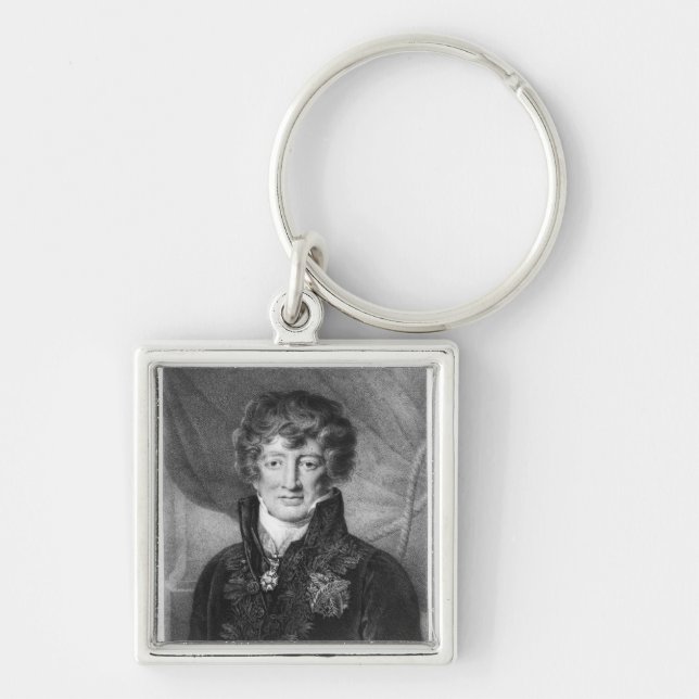 Portrait of Georges Cuvier Keychain (Front)