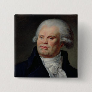 Portrait of Georges Danton 2 Inch Square Button