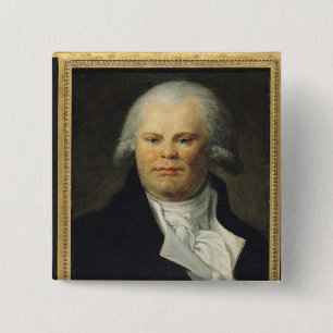 Portrait of Georges Danton 2 Inch Square Button