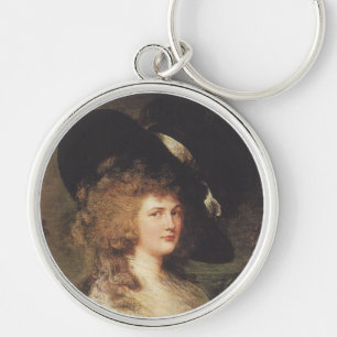 Portrait of Georgiana, Duchess of Devonshire Keychain