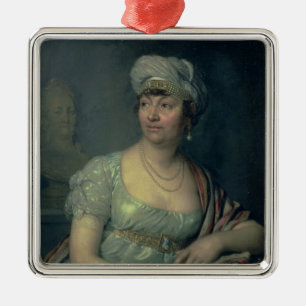 Portrait of Germaine de Stael , 1812 Metal Ornament