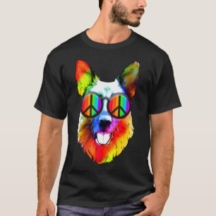Portrait Of German Shepherd Dog Womens Mens T-Shirt