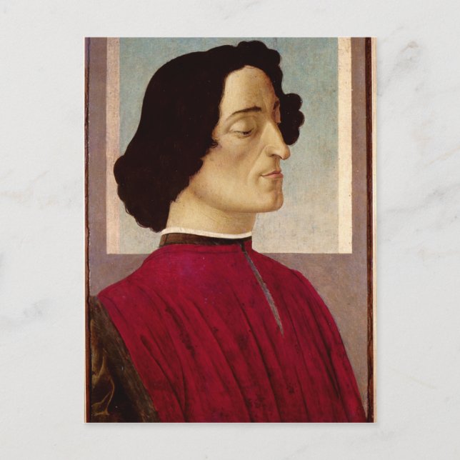 Portrait of Giuliano de' Medici  c.1480 Postcard (Front)
