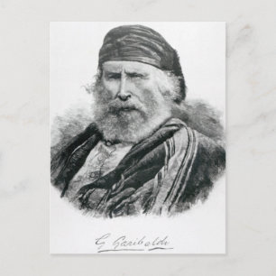 Portrait of Giuseppe Garibaldi Postcard