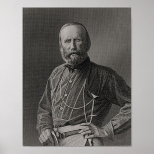 Portrait of Giuseppe Garibaldi Poster