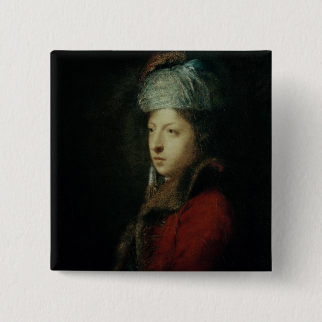 Portrait of Giuseppe Marchi  1753 2 Inch Square Button (Front)