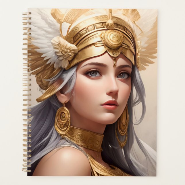 Portrait of Goddess Athena  Planner (Front)