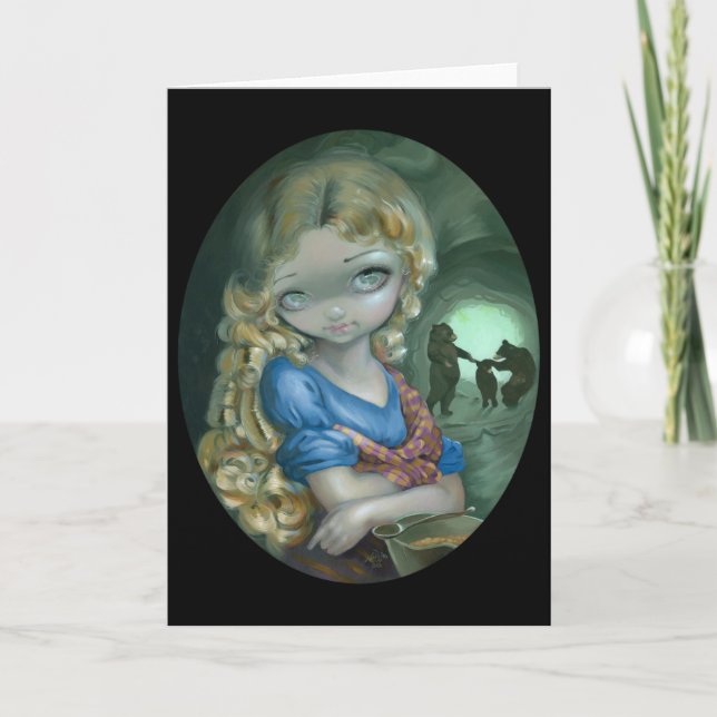 "Portrait of Goldilocks" Greeting Card (Front)