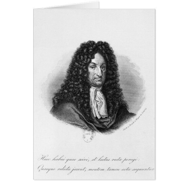 Portrait of Gottfried Wilhelm  Baron de Leibniz (Front)