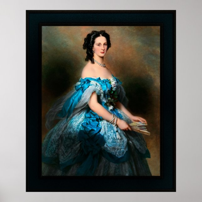 Portrait of Grand Duchess Alexandra Iosifovna Poster (Front)
