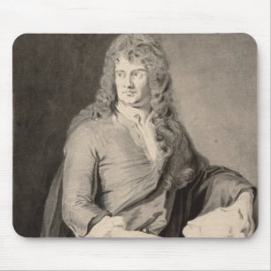 Portrait of Grinling Gibbons (1648-1721) (w/c on p Mouse Pad