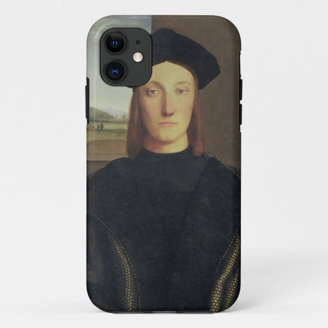 Portrait of Guidobaldo da Montefeltro, Duke of Urb Case-Mate iPhone Case (Back)