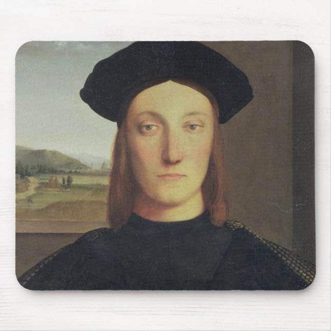 Portrait of Guidobaldo da Montefeltro, Duke of Urb Mouse Pad (Front)