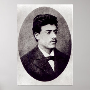 Portrait of Gustav Mahler, 1878 Poster