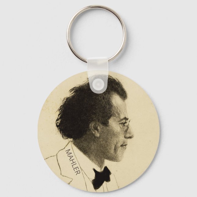 Portrait of Gustav Mahler (1902) Keychain (Front)