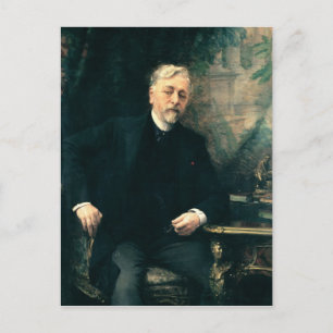 Portrait of Gustave Eiffel 1905 Postcard
