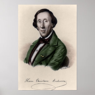 Portrait of Hans Christian Andersen 2 Poster