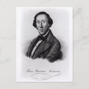 Portrait of Hans Christian Andersen Postcard