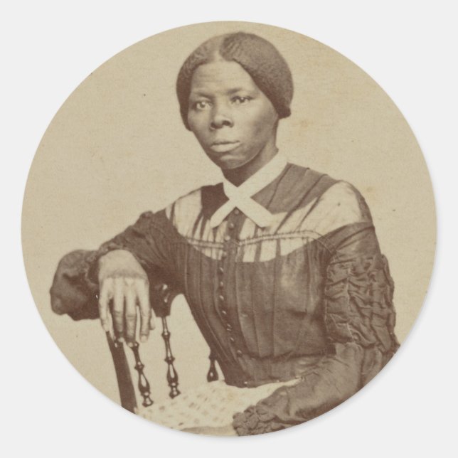 Portrait of Harriet Tubman | 1868-69 Classic Round Sticker (Front)