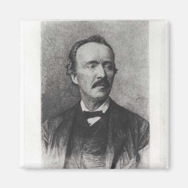 Portrait of Heinrich Schliemann Magnet (Front)