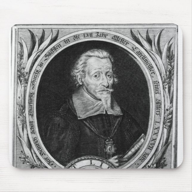 Portrait of Heinrich Schutz Mouse Pad (Front)