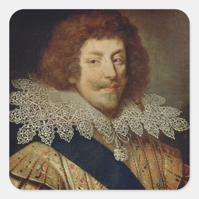 Portrait of Henri  Duke of Montmorency Square Sticker (Front)