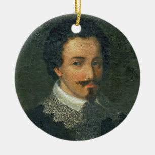 Portrait of Henri I de Bourbon Conde (oil on panel Ceramic Ornament