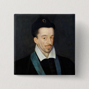 Portrait of Henri III 2 Inch Square Button