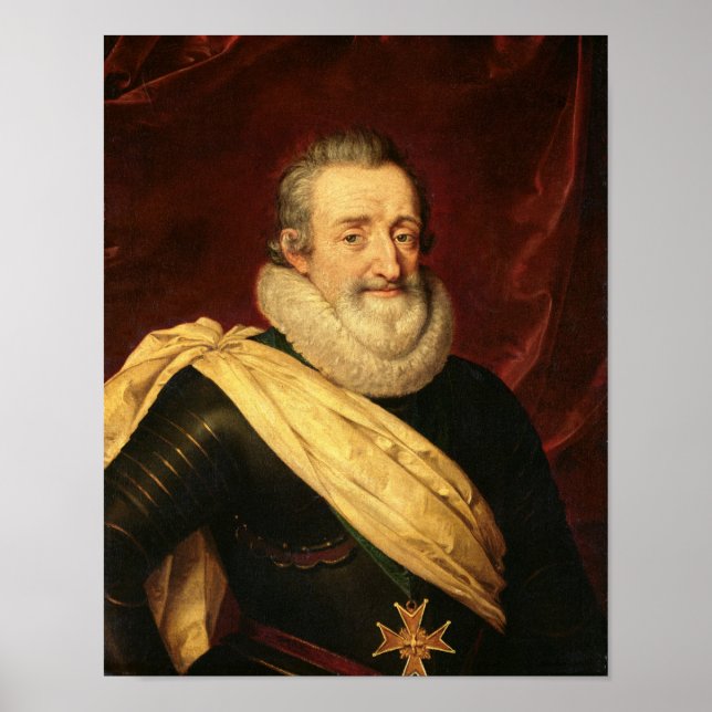 Portrait of Henri IV  King of France Poster (Front)