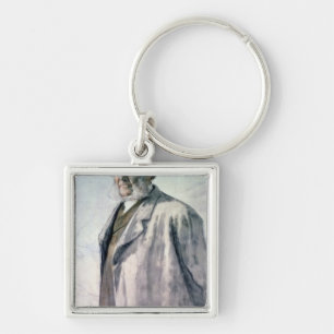 Portrait of Henrik Ibsen, 1895 Keychain
