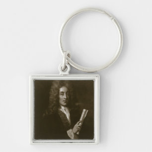 Portrait of Henry Purcell (1659-95) engraved by Ge Keychain