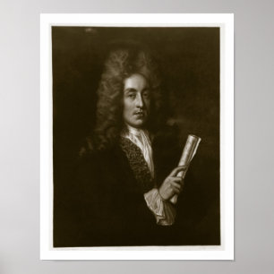 Portrait of Henry Purcell (1659-95) engraved by Ge Poster