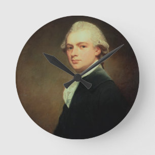 Portrait of Henry Russell (1751-1836) c.1783 (oil Round Clock