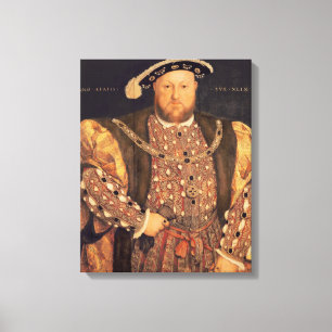 Portrait of Henry VIII aged 49, 1540 Canvas Print