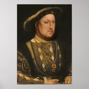 Portrait of Henry VIII  c.1536 Poster